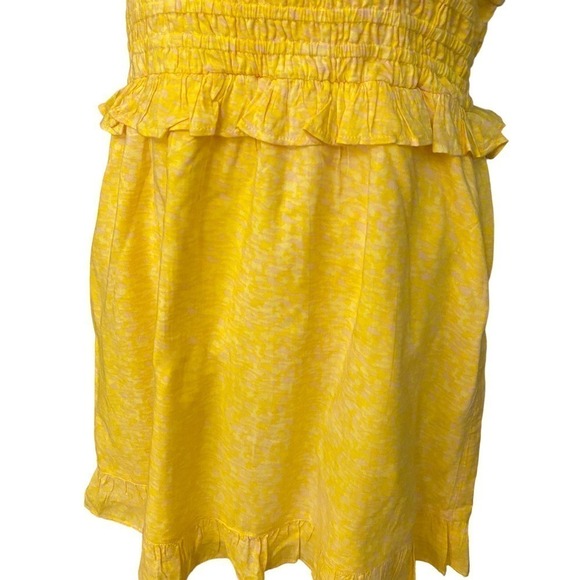 BP Nordstrom Womens Summer Dress Smocked Waist Sleeveless Yellow Size Medium - Picture 3 of 8